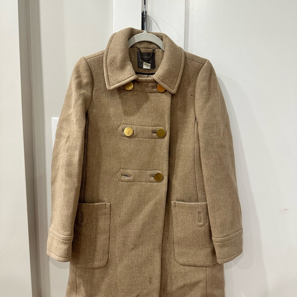 J. Crew Tan Pea Coat